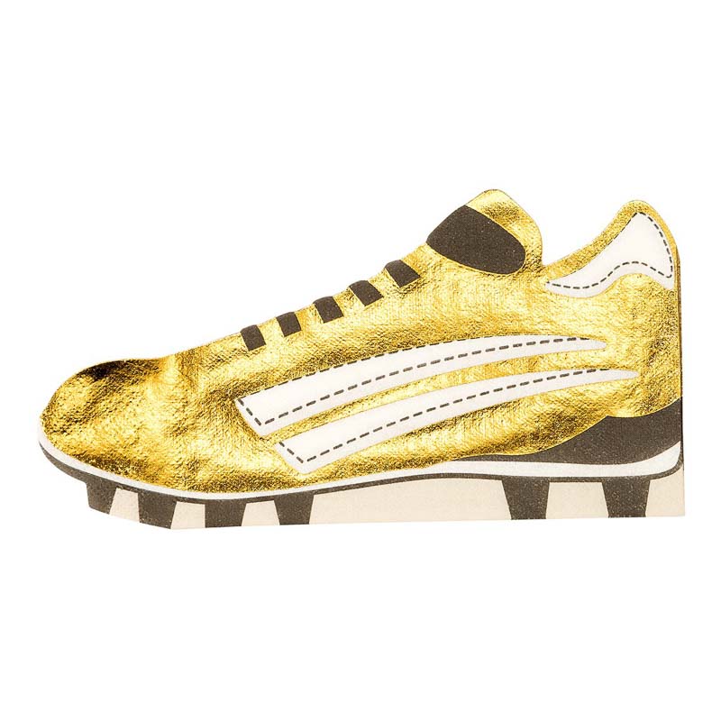 fussball schuhe servietten gold