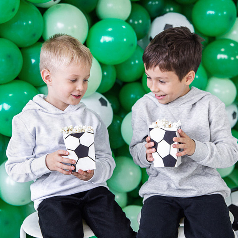 fußball popcon tüten schwarz weiß
