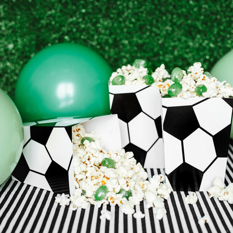 fußball popcon tüten schwarz weiß