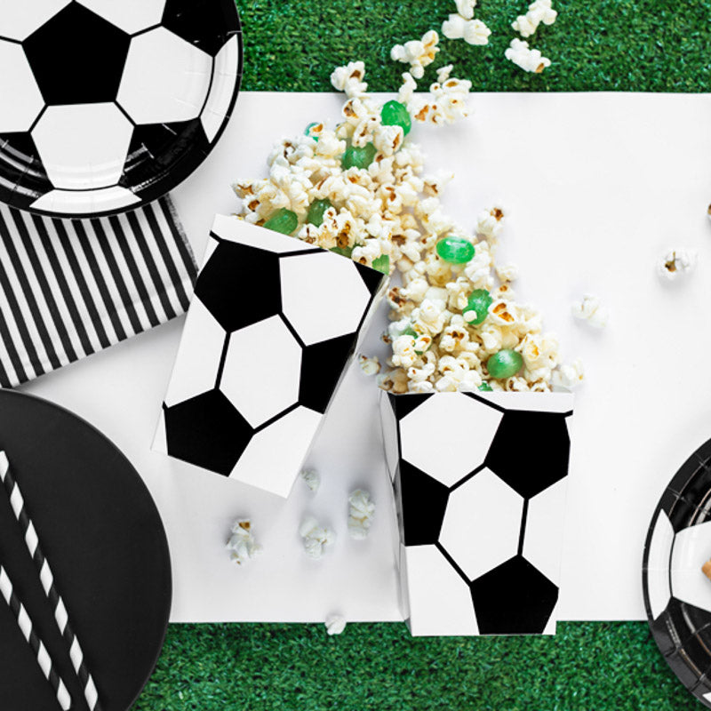 fußball popcon tüten schwarz weiß
