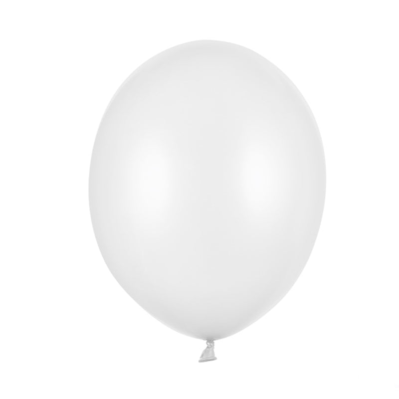 strong ballons metallic weiß