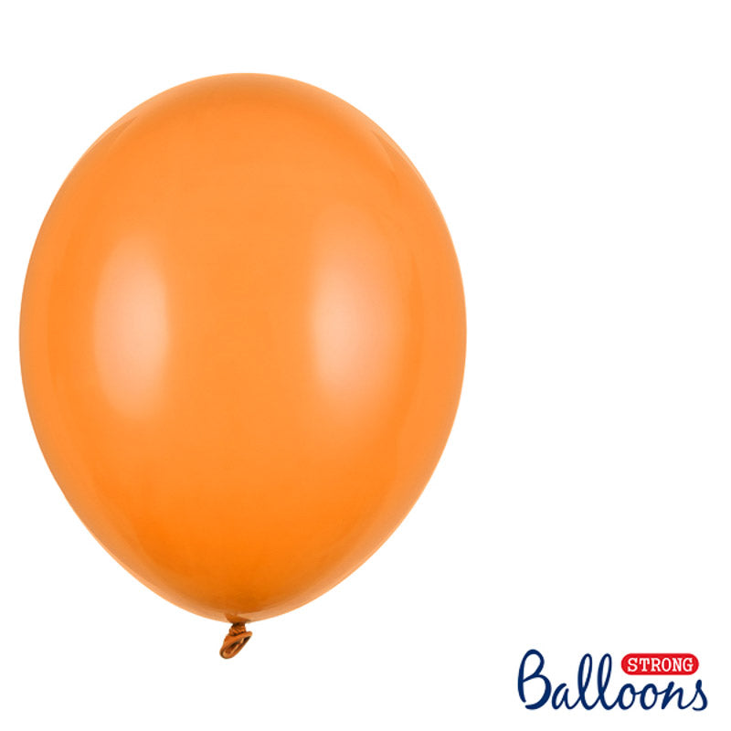 10 ballons mandarin orange