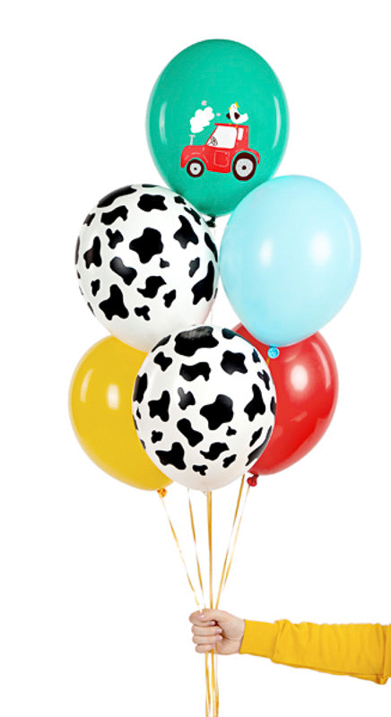bauernhof ballon set bunt