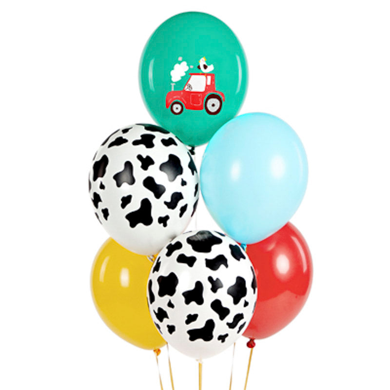 bauernhof ballon set bunt