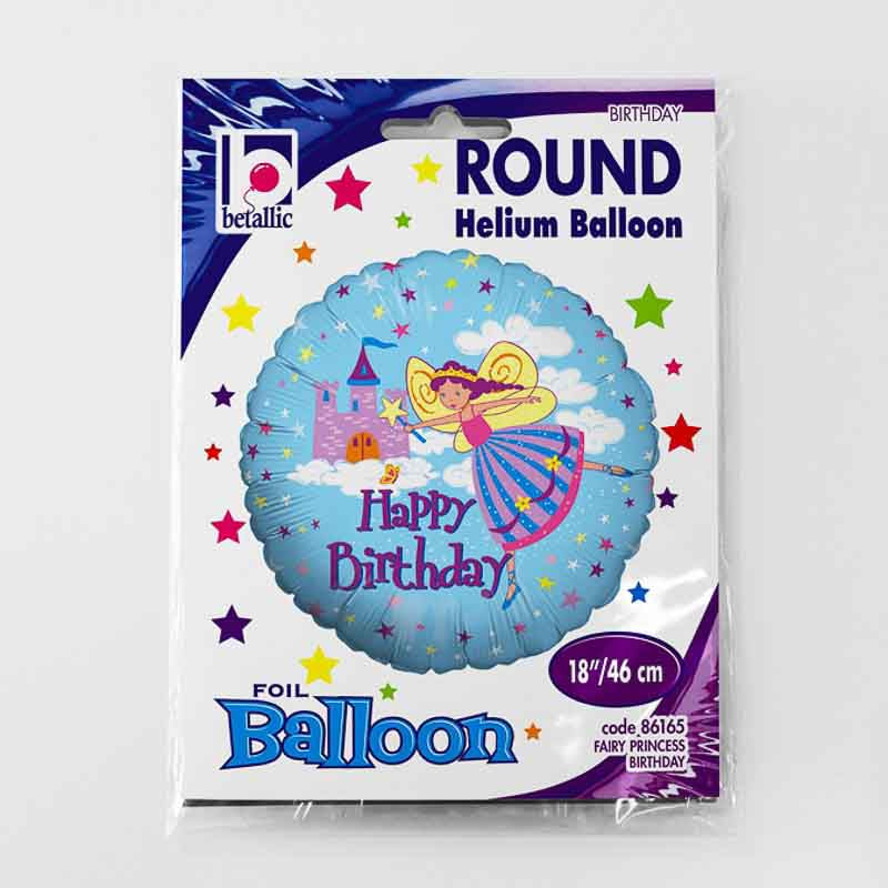 happy birthday fee folienballon blau