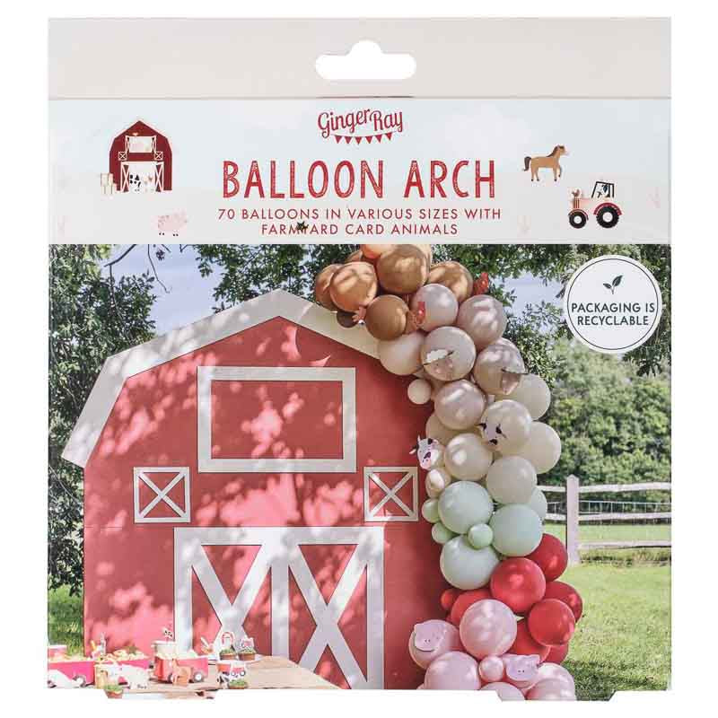 Ballonbogen / Ballongirlande DIY Set Bauernhof
