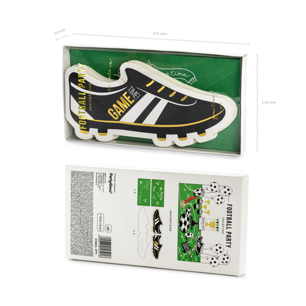 fußball schuh einladung kindergeburtstag