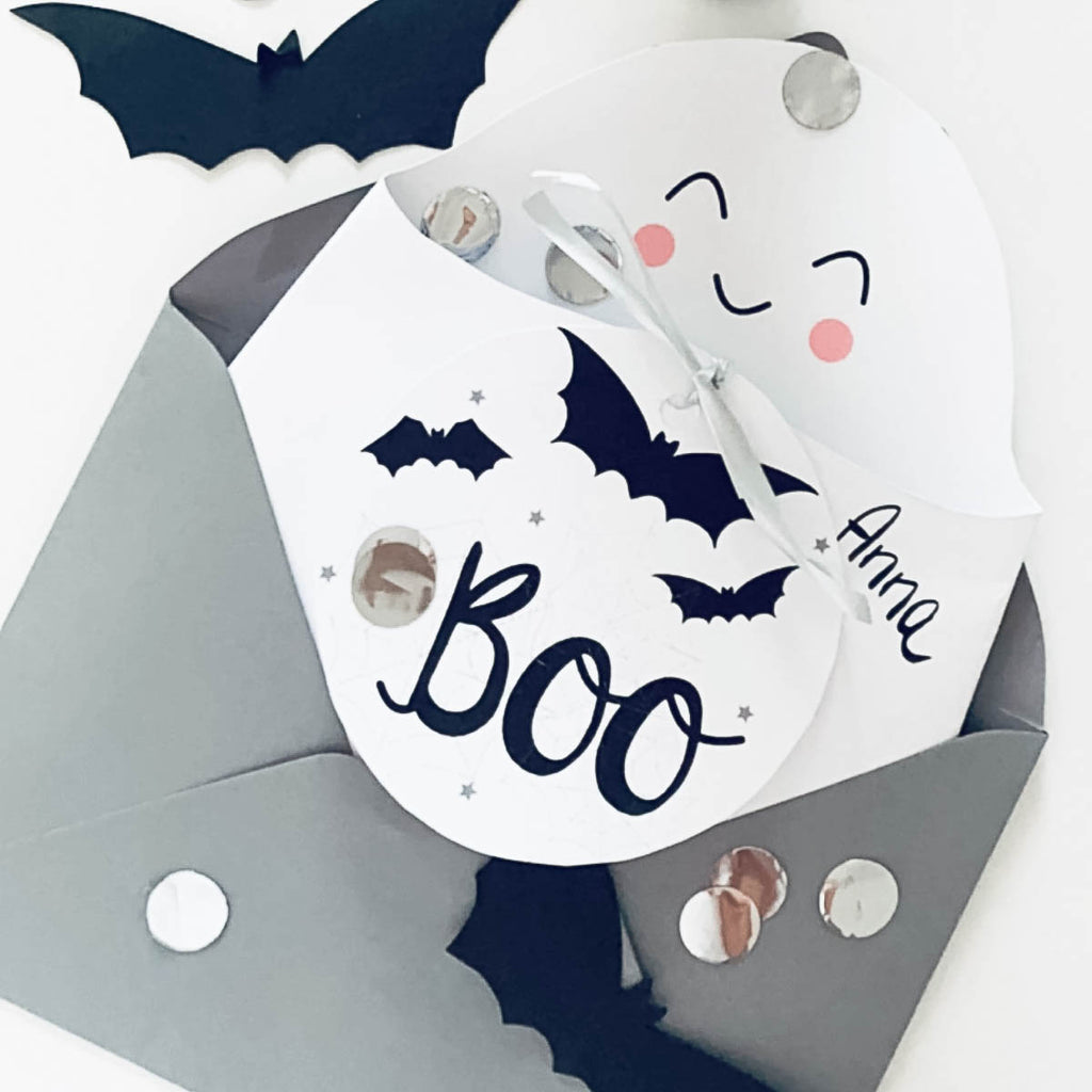 Halloween Gespenst Einladung - Druckvorlage - digitales Produkt