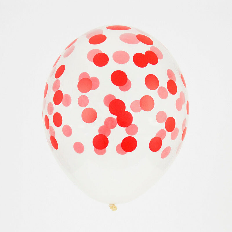 ballon set rote punkte